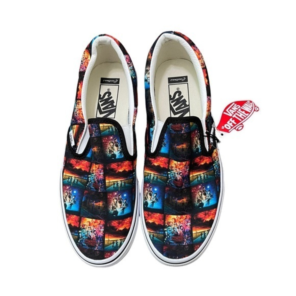 NWT Stranger‎ Things Vans Customs Sz 7.0 Men’s/8.5 Women’s